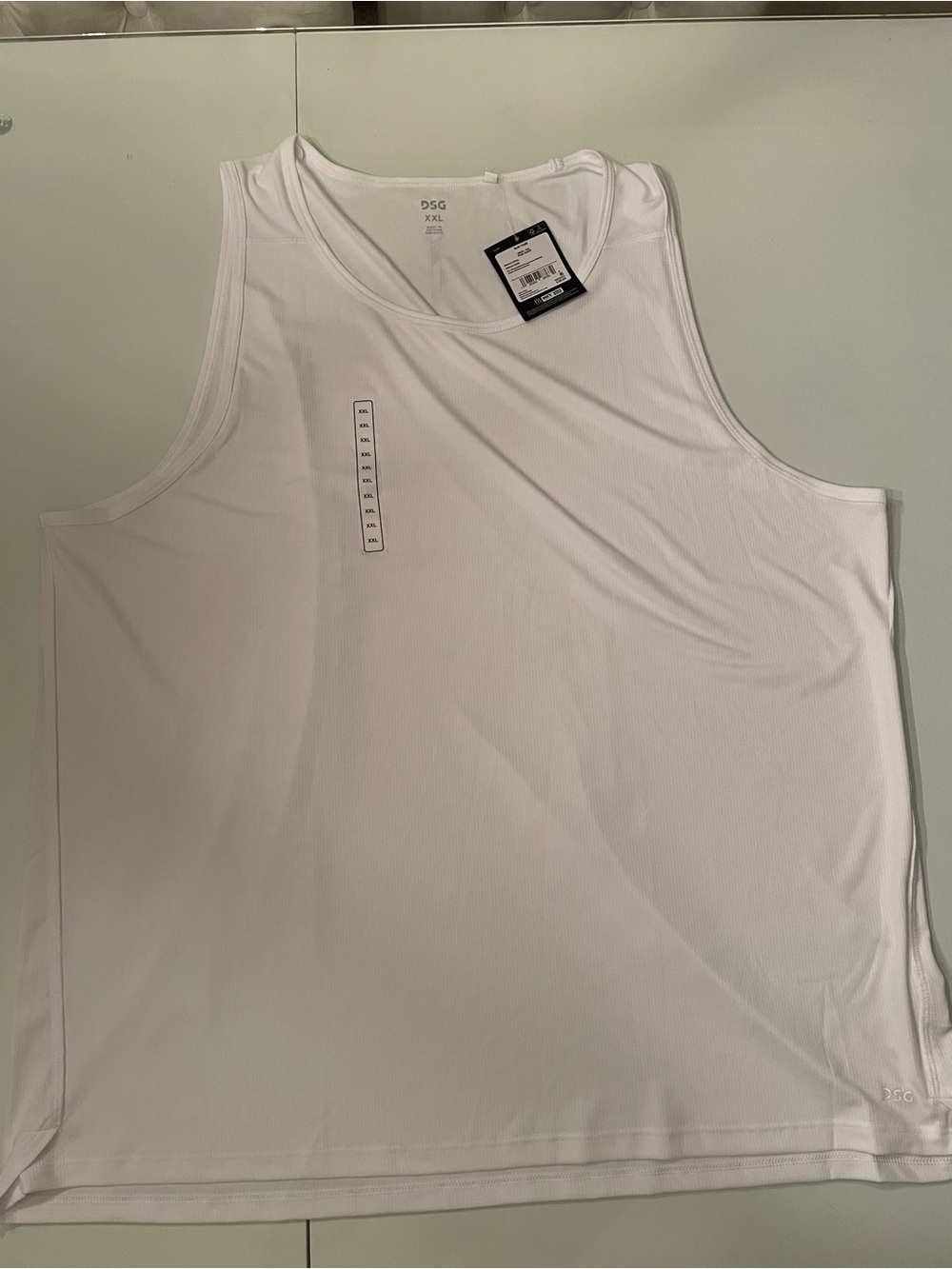 DSG White Men's Athletic Tank Top